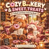 Cozy Bakery & Sweet Treats Adult Coloring Book