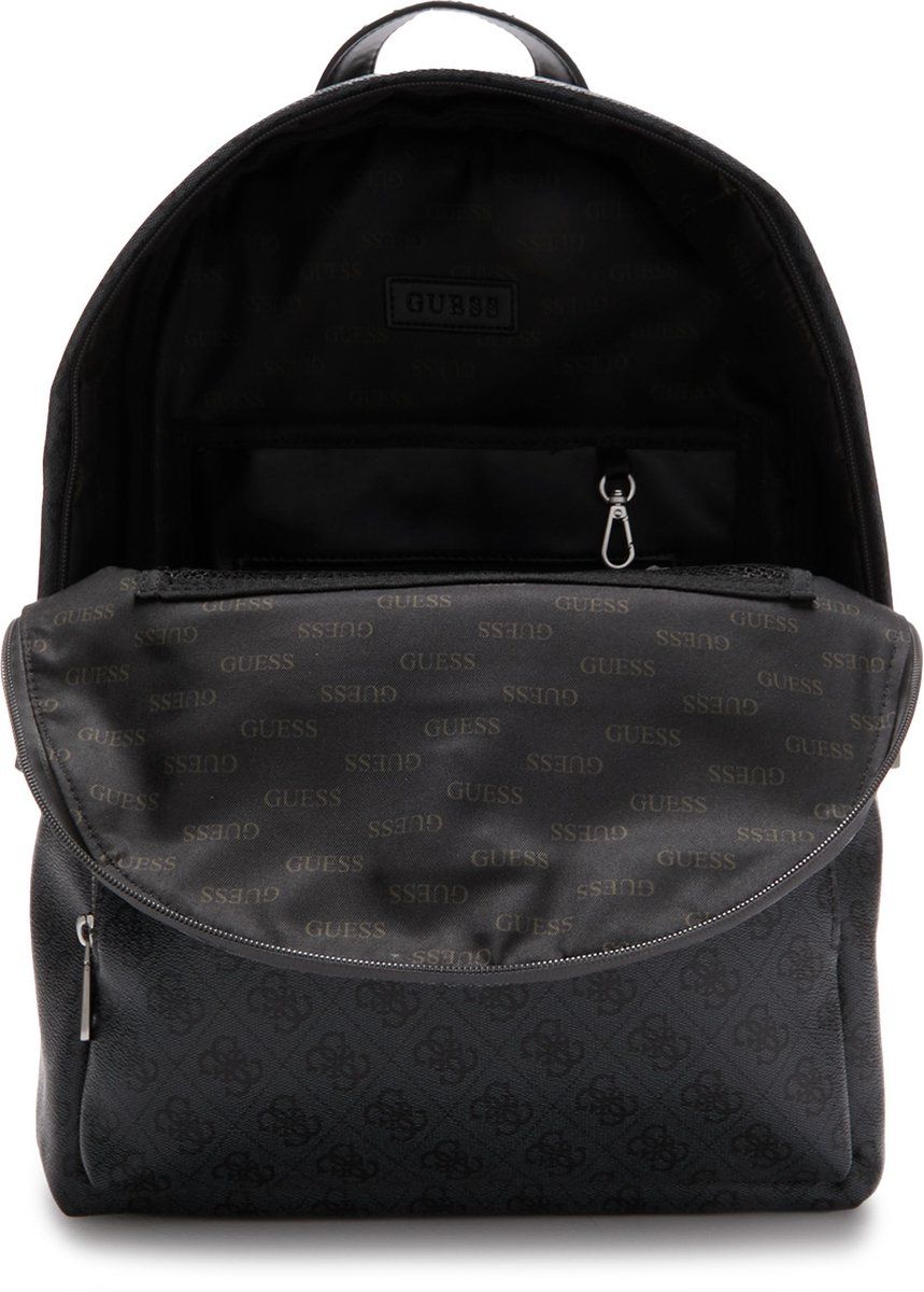 Guess Vezzola Heren Rugzak Kunstleer - Zwart - 7621701037817