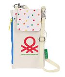 Monedero Benetton Monedero Portamovel "Topitos", Wit