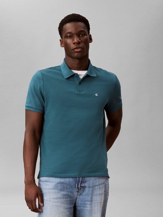 Calvin Klein Jeans regular polo petrol