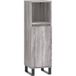 Armoire de salle de bain Sonoma gris 30x30x100 cm