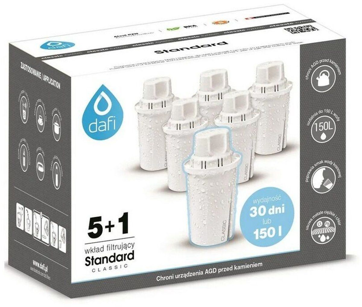 Dafi Classic Serie - Waterfilter Patroon - 5+1 Stuks