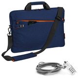 PEDEA laptoptas "Fashion" notebooktas 17,3 inch mit Schloss blauw
