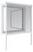 OEM Basic Insectenweringrol Basic Alu, vliegenhor, 130x160 cm, wit