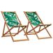 VidaXL 3214500 Tuinstoel Terras Eucalyptus, Polyester Groen