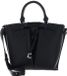 Coccinelle Flores Handtas Schoudertas Grained Leather Noir Zwart