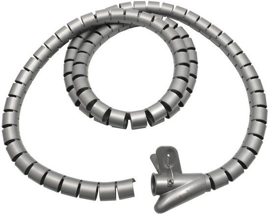 Maclean TV Systems Kabelgeleider organizer voor kabels 25 mm x 2 m kabels MC 676 S kleur grijs