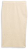 Tom Tailor Midi-rok met split - Maat 36 - sand stone beige melange