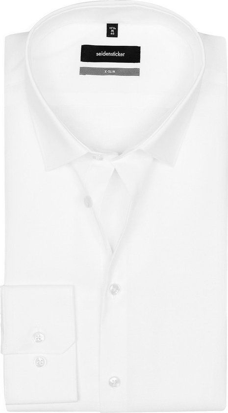 Seidensticker x-slim fit overhemd wit - Maat 41 - Katoen - Strijkvrij