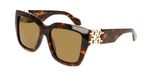 Ferragamo SF2083SE Brown tortoise 55/18/140 Lunettes de soleil femme