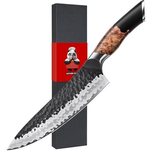 SHAN ZU Japans Koksmes 20 cm 7-Laags Carbonstalen Keukenmes