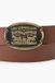Levi's Billy Plaque Ceinture - Homme - 115 - Brun / Marron Moyen