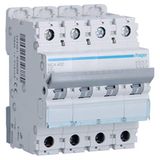 Hager M-serie, automatisch, magnetisch, m, gebogen, C, 6 Ka, 4 polen, 2 A