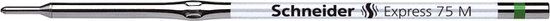 Schneider Schrijfwaren Schneider Balpenvulling s 75 - Groen - Medium - 10 stuks