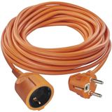 Emos Verlengsnoer 20 meter - Oranje - PVC - 3x1.5mm² - H05VV-F3 - Met randaarde - IP44
