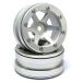 Metsafil Roues Beadlock PT-Slingshot Argent / Argent 1.9 (2 pièces)