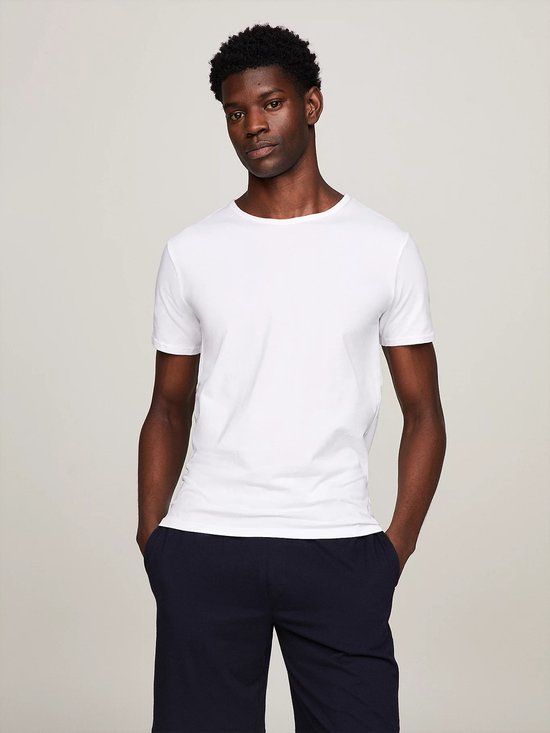 Tommy Hilfiger Stretch T-Shirt 3-pak - Wit - L - Vrouwen