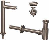 Robinet de fontaine surélevé 2A Nickel brossé 9902415