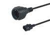 Equip 112106 cordon électrique Noir 0,25 m IEC C14 CEE7/3