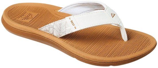 Reef Santa Ana Teenslippers Dames - Wit - Bruin - Maat 38.5