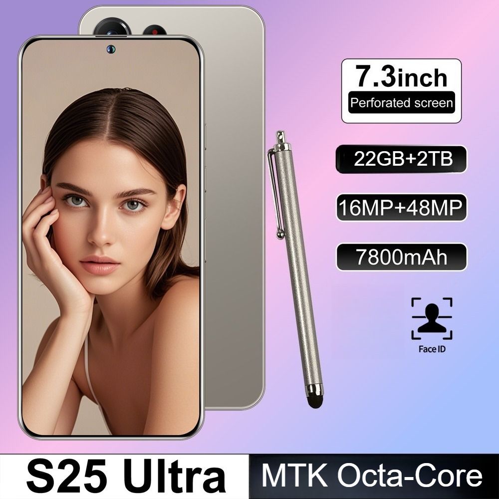 CHOTOG Icecat Smartphone S25 Ultra Origineel 7800mAh 5G Dual SIM 22GB+2TB Mobiele Telefoons 7,3 inch Globaal Android Gezichtsherkenning