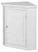 Meuble de salle de bain, suspendu, bois, blanc, 57,2 x 38,1 x 61 cm, 1 porte, étagère intérieure amovible