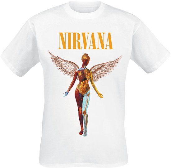 Nirvana In utero Heren T-shirt - wit - XL
