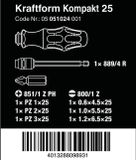 Wera Kraftform Kompakt 25 05051024001 Jeu d'outils 7 pièces