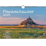 Frankrijkzauber DIN A4 kalender voor 2024 Frankrijk Provence Parijs vakantie reizen - Seelenzauber