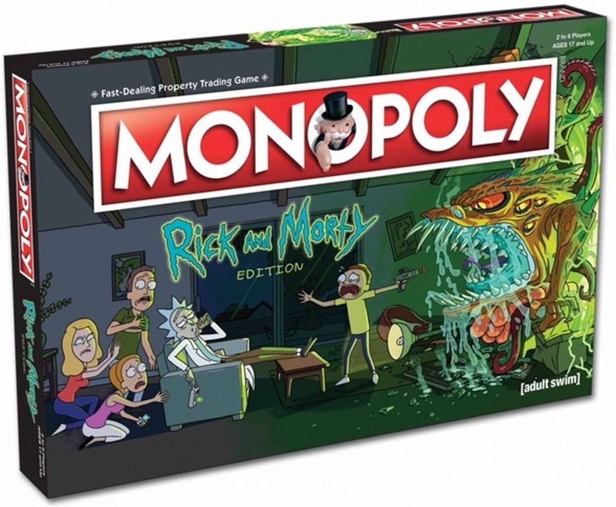 Winning Moves Monopoly Rick & Morty - Engelstalig Bordspel