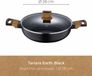 Bergner Earth Black Kookpot Ø 28 cm Zwart Grijs 3,8 L