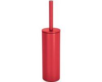 Spirella WC Borstel met Houder - AKIRA - Toiletborstel Vrijstaand - Staal - Rood