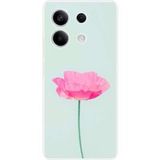 Xiaomi Siliconen hoesje compatibel met Xiaomi Redmi Note 13 5G Rose Flower
