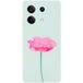 Xiaomi Siliconen hoesje compatibel met Xiaomi Redmi Note 13 5G Rose Flower