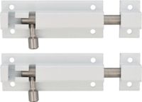AMIG Schuifslot - Aluminium - Wit - 6 cm