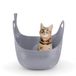 LITTER GENIE Flexibele Kattenbak - Lichtgewicht & Duurzaam - Incl. Schep - Geïntegreerde Handvaten & Hoge Randen - Grijs