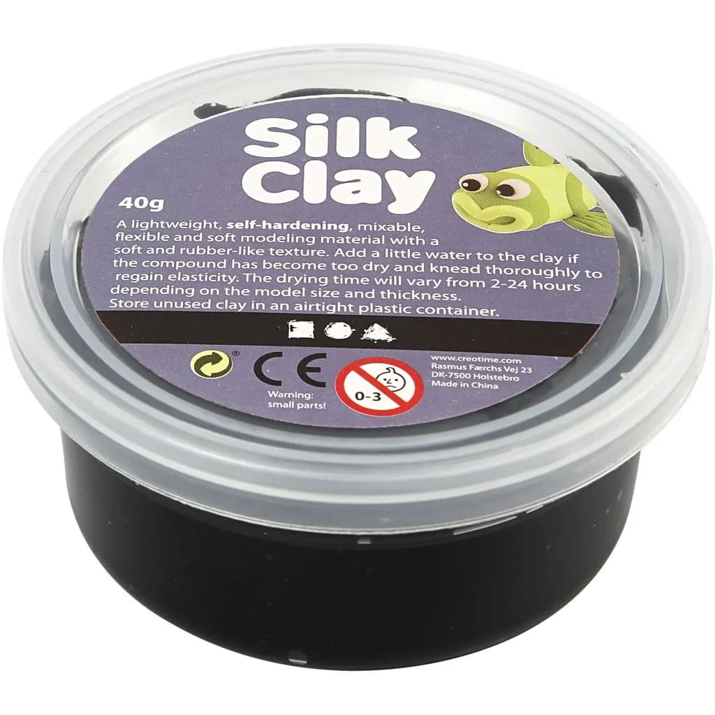 Silk Clay zwart 40gr