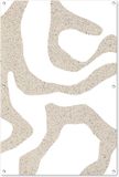 Poster de jardin - Glitter - Terrazzo abstrait - 80x120 cm - Poster d'extérieur