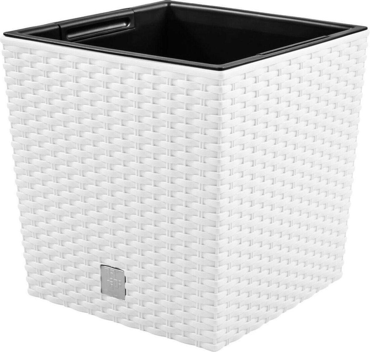 Prosperplast Rato Low Bloempot - Wit - 5905197089270
