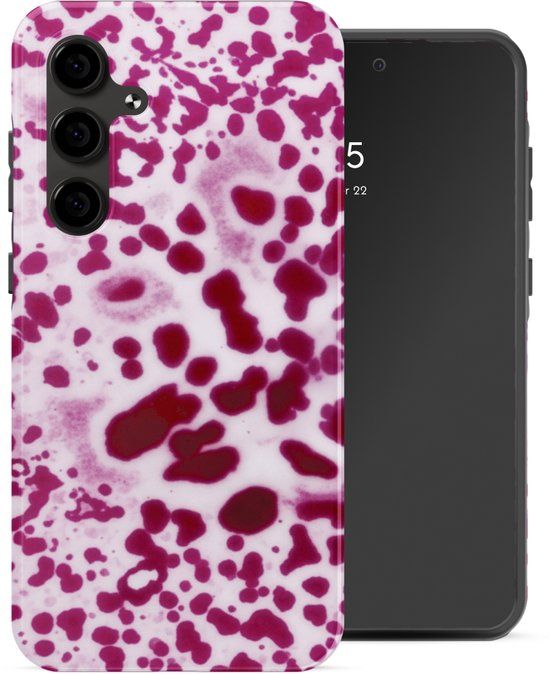 Selencia Hoesje - Geschikt voor Samsung Galaxy S24 FE - Backcover - Cosmic Orchid