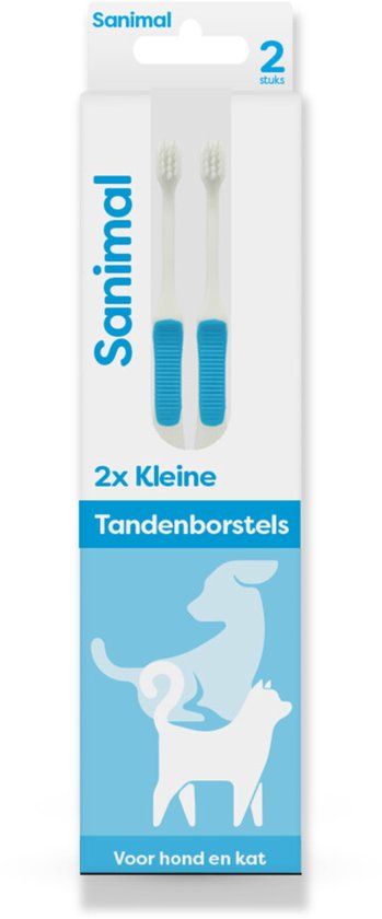 Sanimal Kleine Tandenborstel - 2 stuks