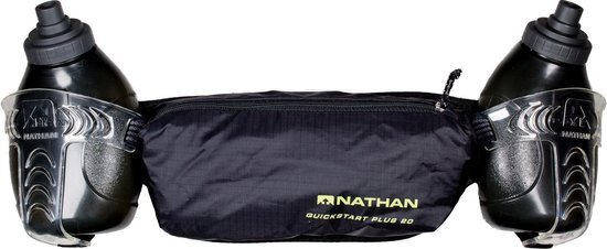 Nathan QuickStart Plus 20 2x300ml Black - Drinkgordel