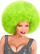 Widmann Groene oversized afro pruik