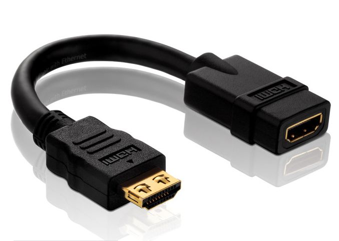 PureLink PureInstall PI030 HDMI Kabel - 0,1 m - Zwart