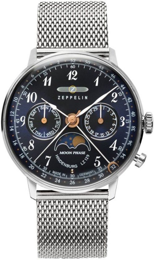 Zeppelin LZ129 Hindenburg Moonphase 7037M-3 Women's Quartz Watch