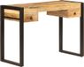 Bureau avec 2 tiroirs 110x50x77 cm bois de manguier massif