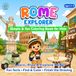 Rome Explorer: Fun Coloring, Find & Color, and Finish-the-Drawing Activities for Ages 3–6