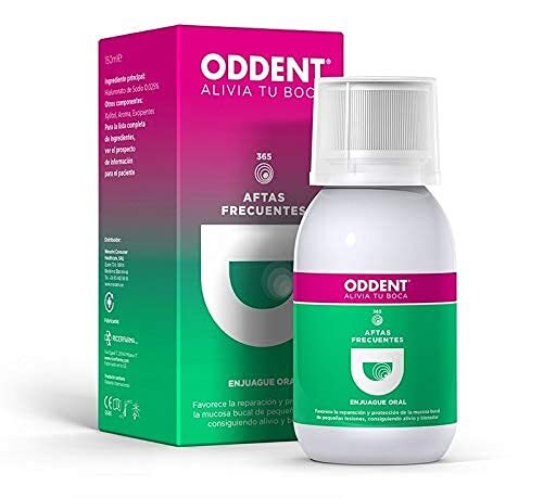 ODDENT Verlicht je mond, mondspoeling voor aftas, 150 ml