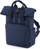Bagbase Recycled Mini Twin Handle Roll-Top Backpack Junior - 9 Liter Navy Dusk
