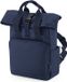 Bagbase Recycled Mini Twin Handle Roll-Top Backpack Junior - 9 Liter Navy Dusk